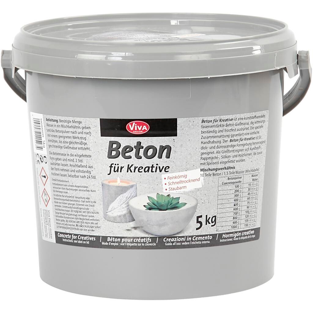 Hobbybeton 5000 gram - grå