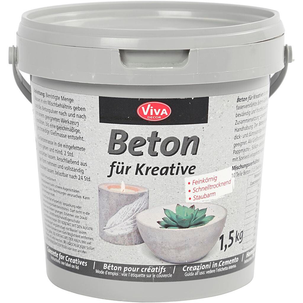 Hobbybeton grå - 1500 gram