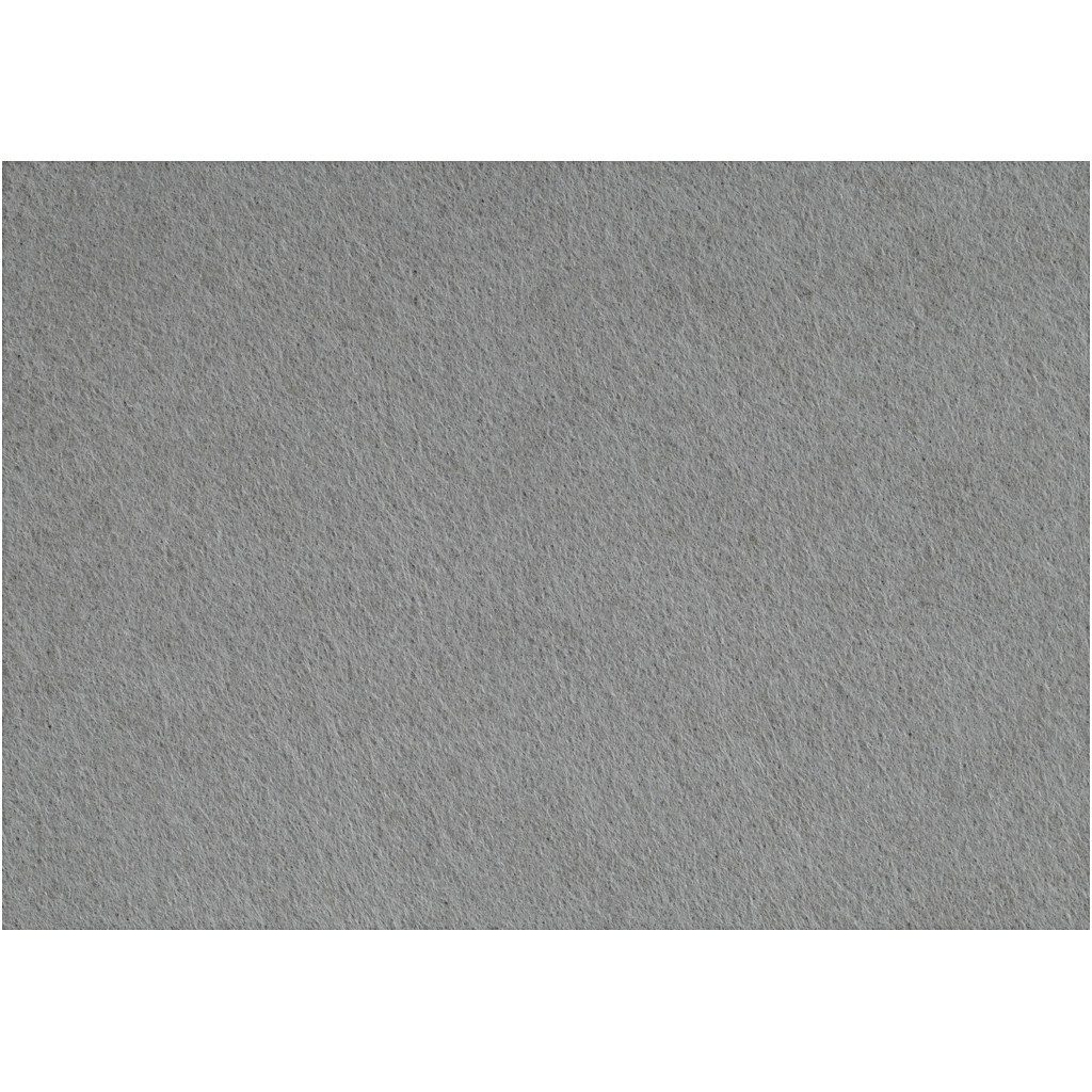 Hobbyfilt - 1 ark 42 x 60 cm tykkelse 3 mm | grå - 100% polyester
