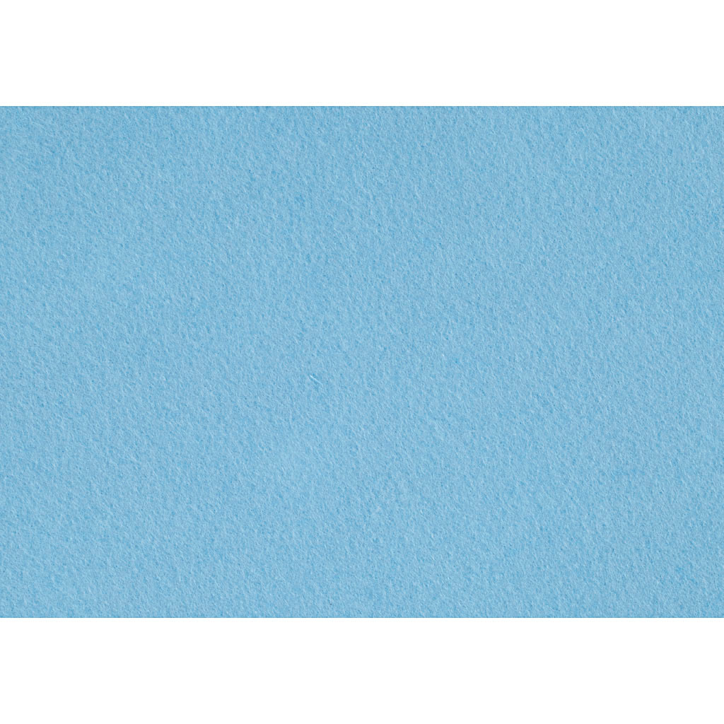 Hobbyfilt A4 21 x 30 cm tykkelse 1,5-2 mm lys blå | 10 ark