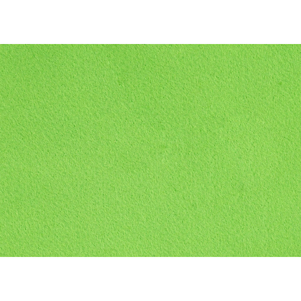 Hobbyfilt A4 21 x 30 cm tykkelse 1,5-2 mm lys grøn | 10 ark