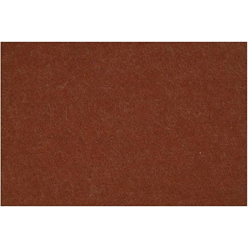 Filt stof ark 42 x 60 cm tykkelse 3 mm | brun