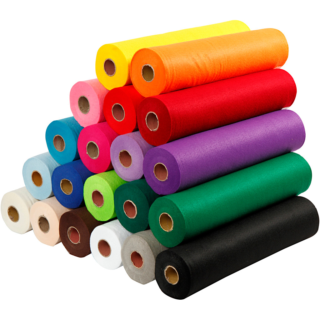 Filt bredde 45 cm tykkelse 1,5 mm | 20 x 5 meter