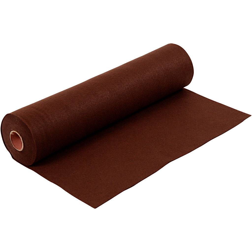 Hobbyfilt - Brun - 45 cm x 5 m - 1,5 mm