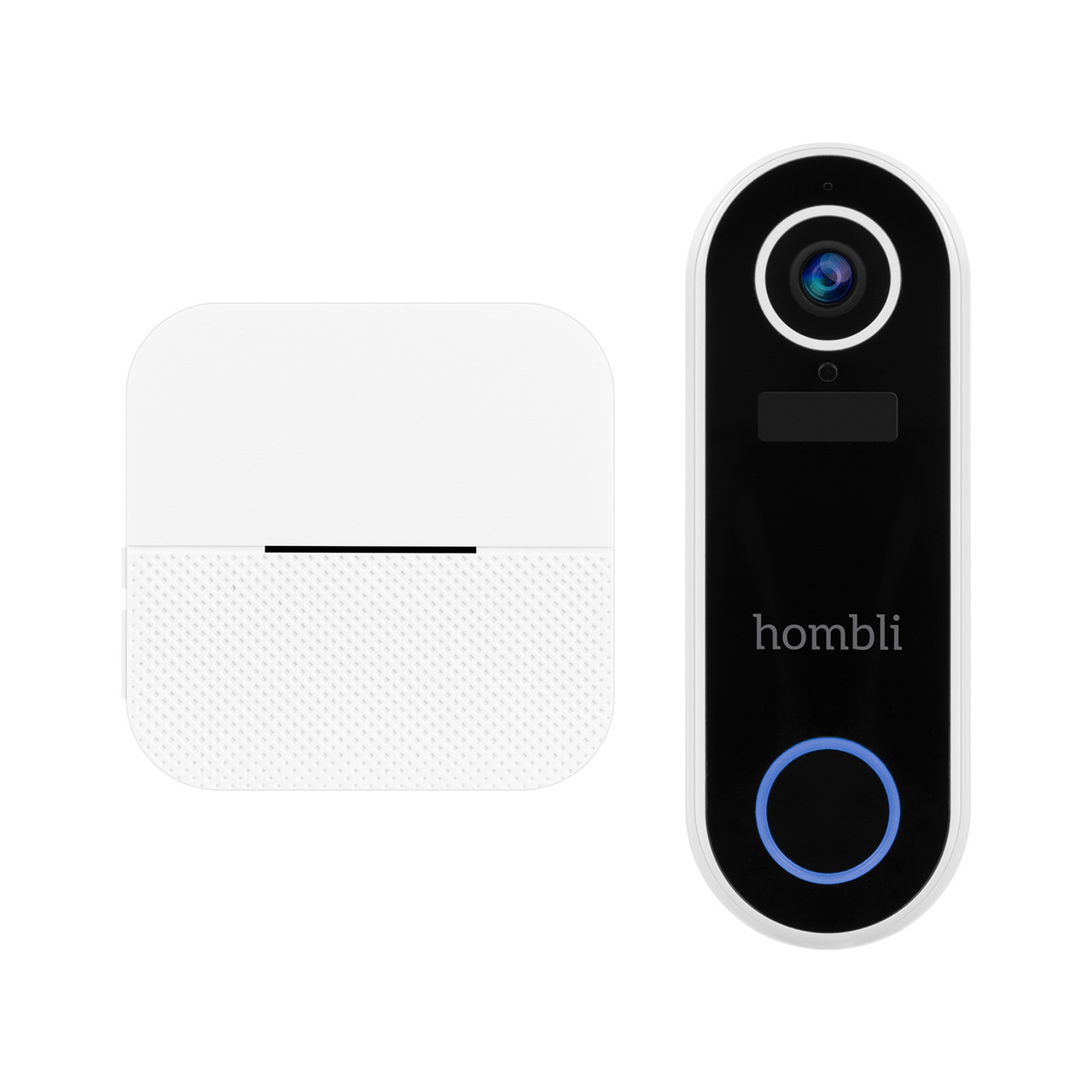 Smart dørklokke - Hombli Smart Doorbell 2 Promo Pack - m. Chime 2 - Wi-Fi - 140° kamera