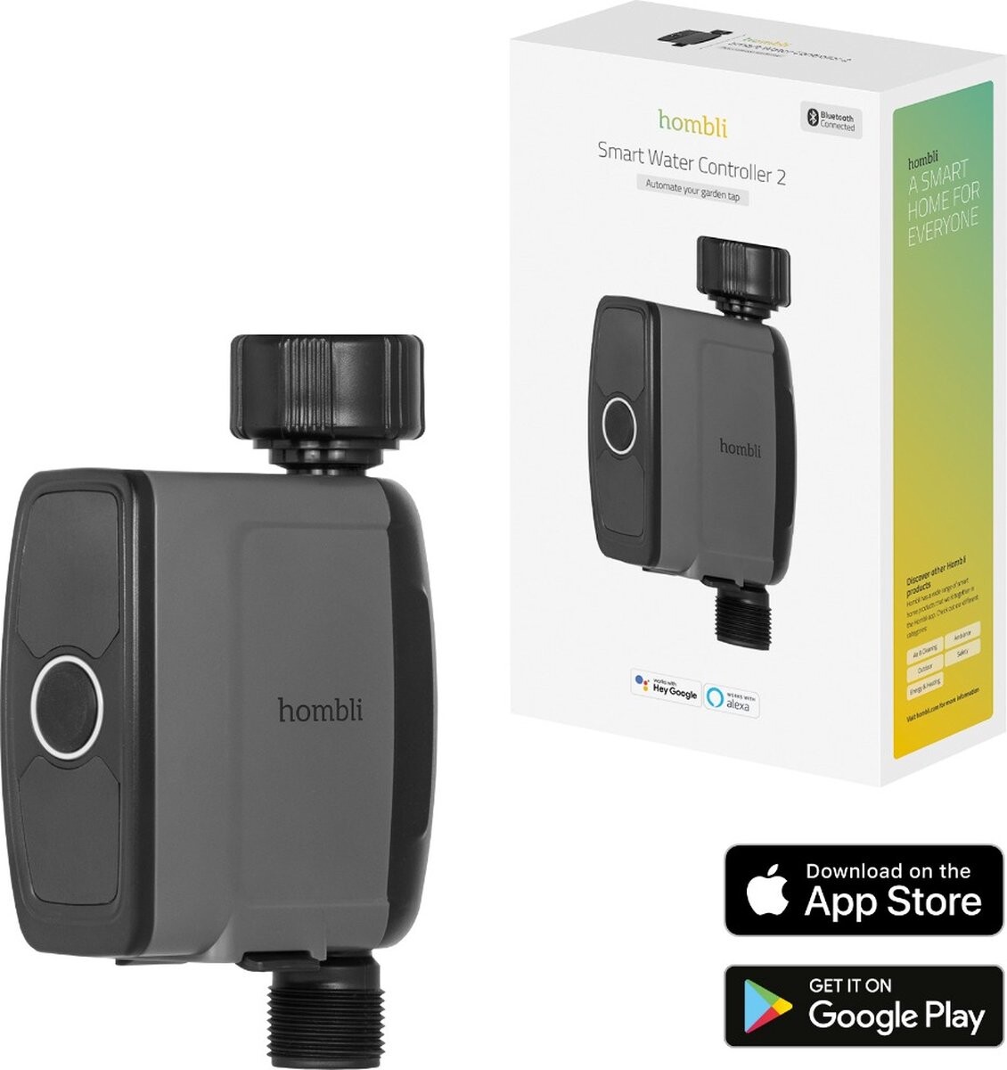 Vandtimer - Hombli Smart Water Controller 2 - Bluetooth - Sort