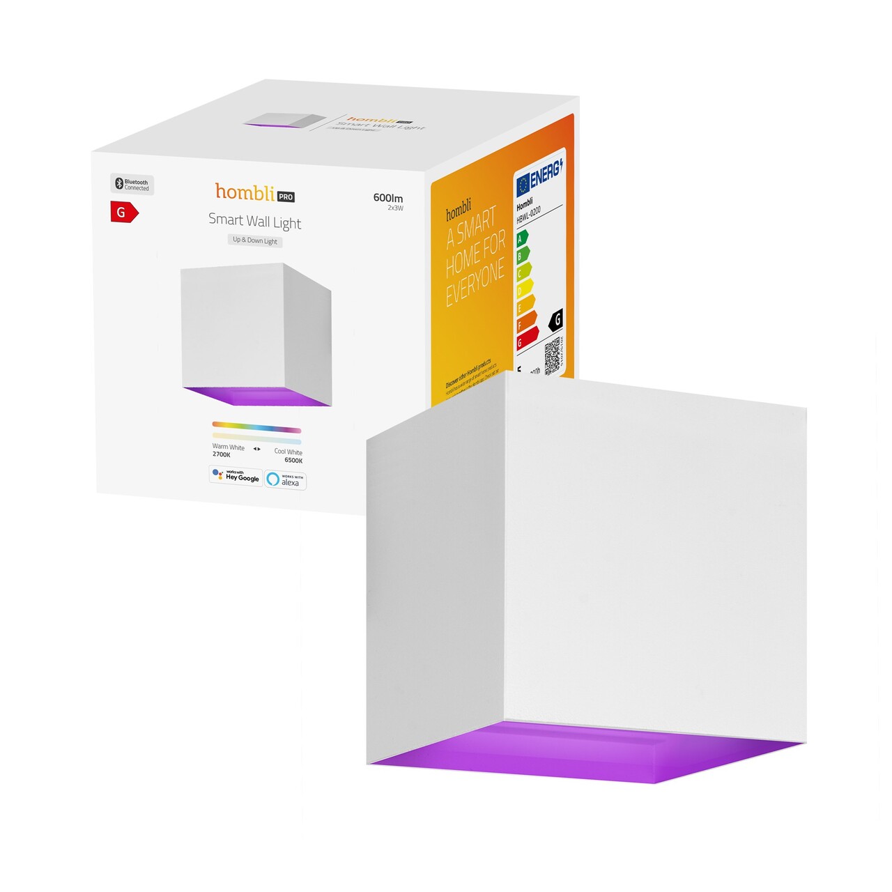 Udendørs væglampe Hombli Smart V2 White