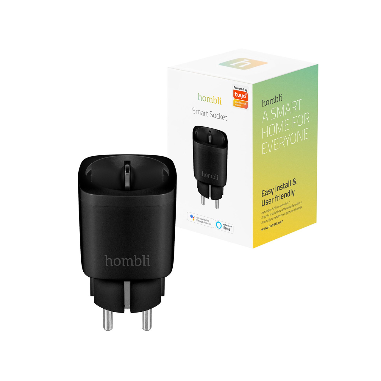 Smart Stikkontakt - Hombli Smart Socket (EU) - WiFi - Sort