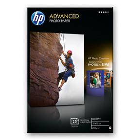 Fotopapir 10x15 cm - HP Advanced Glossy 250 gram - 25 ark