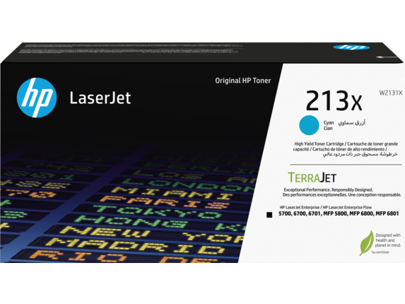 Lasertoner HP 213X High Yield Cyan Original LaserJet Toner Cartridge (~6,0