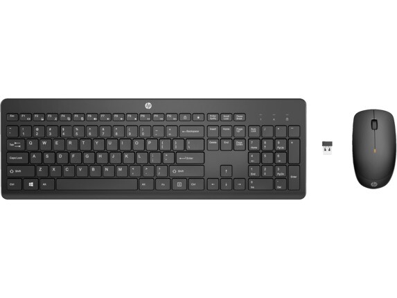Mus og tastatur sæt - HP 235 - Trådløs - Sort