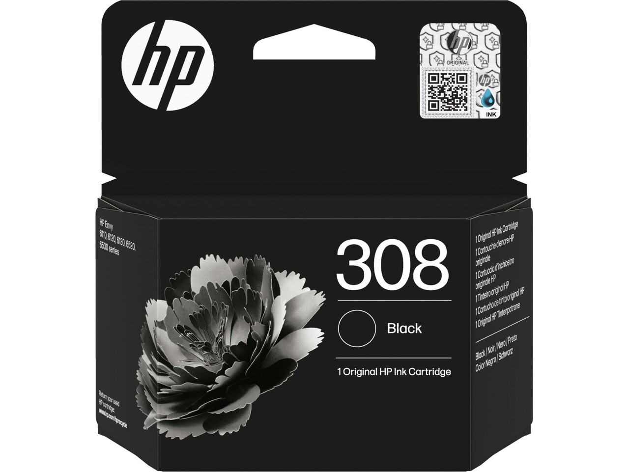 Blækpatron - HP 308 Sort - Original