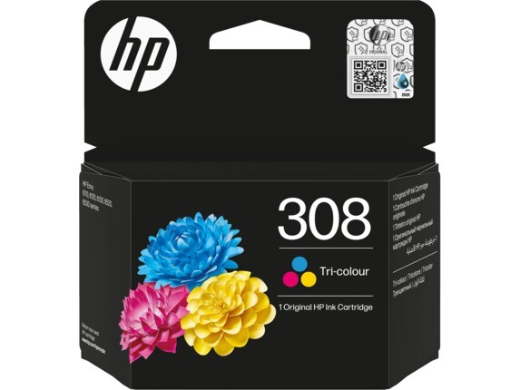 Blækpatron - HP 308 Tri-Color - Original