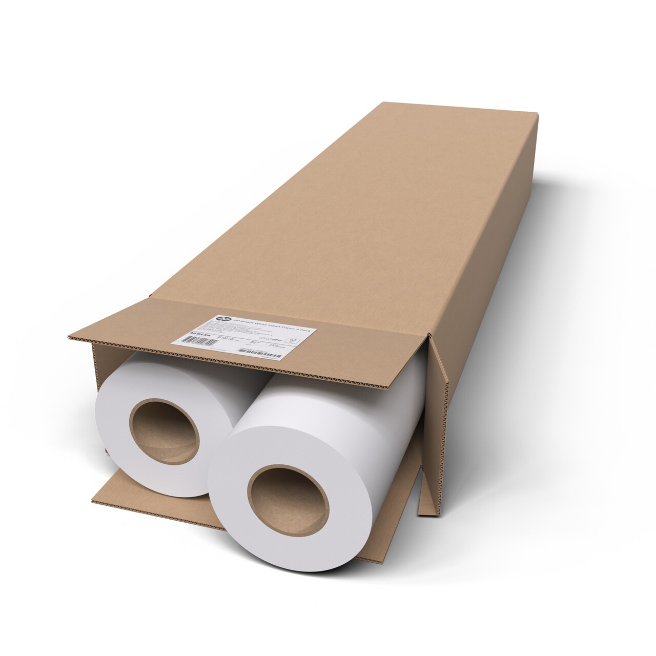 Bestrøget papir - HP - 36'' - 90g - 914 mm x 91.4 m - Hvid - 2-pak