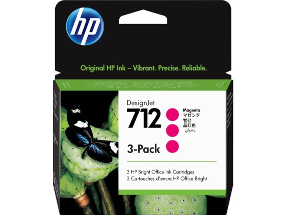 HP 712 29ml Magenta DesignJet Ink Cartridge (3)