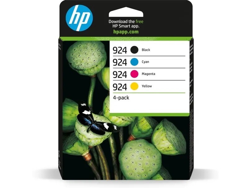 Blækpatroner - HP 924 CMYK - 4-pack - 500/400 sider - OfficeJet Pro