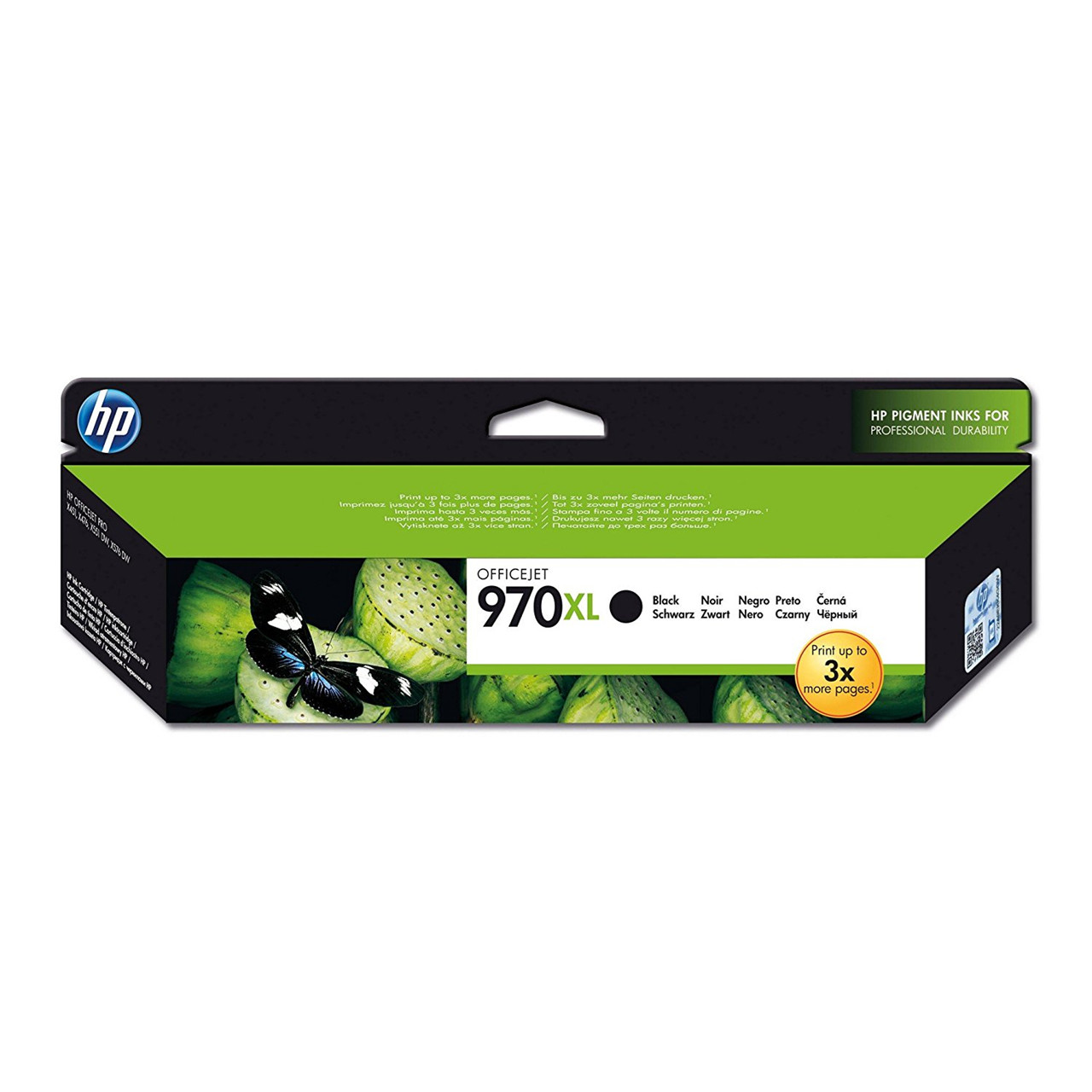 HP 970XL sort blækpatron original HP CN625AE - 9.200 sider