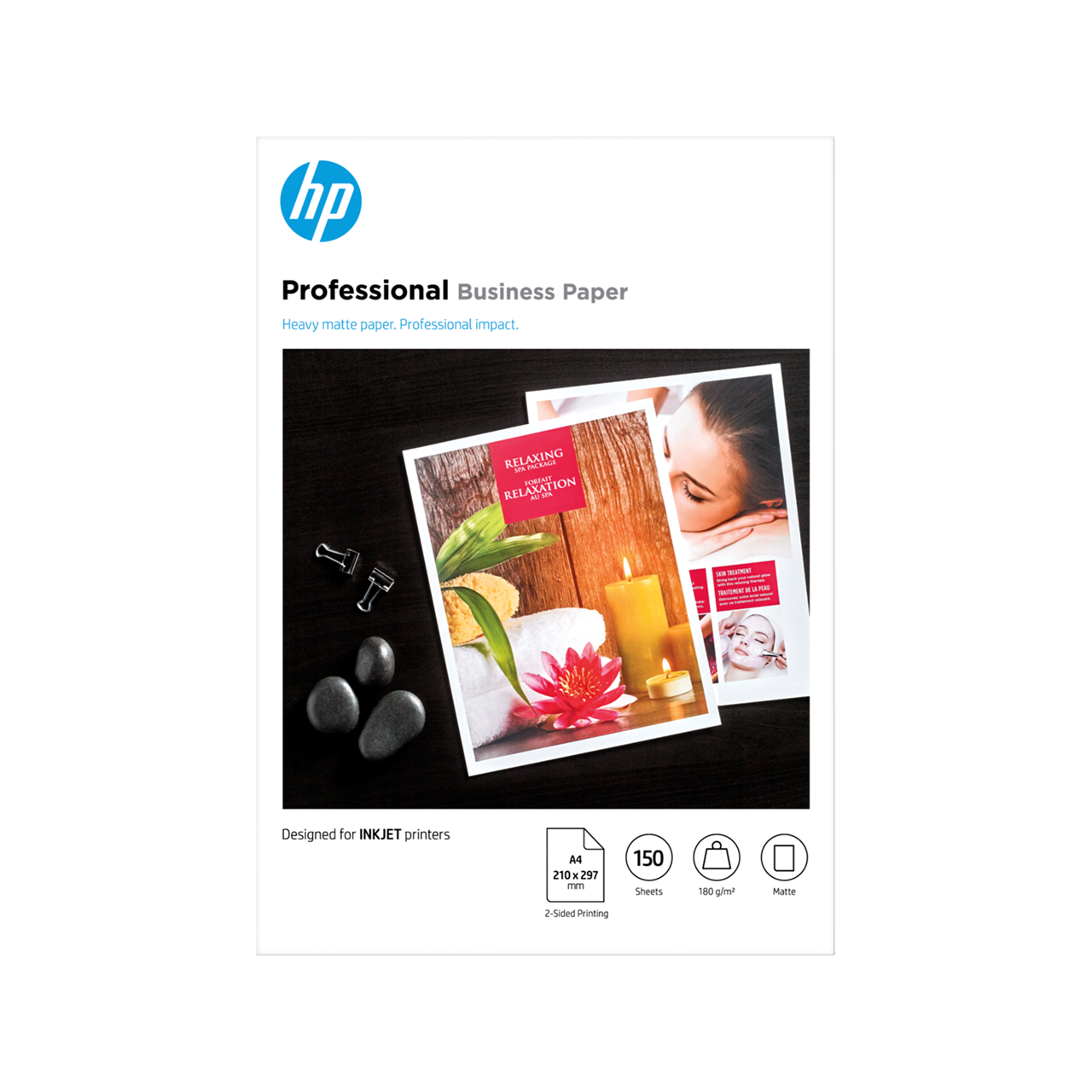 Printerpapir HP fotopapir A4 Inkjet Mat 180 gram - 150 ark