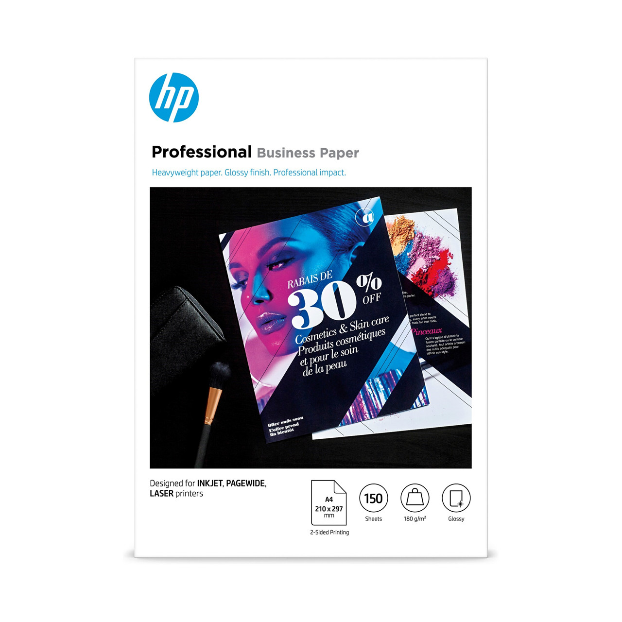 HP fotopapir A4 glossy Professional Business paper 2-side 180g - 150 ark