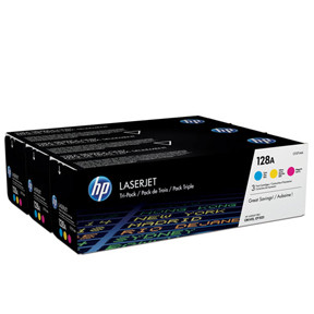 HP Color LaserJet 128A cyanyelowmagentatri-pack