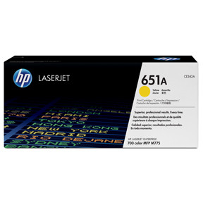 Lasertoner - HP Color LaserJet 651A - Gul - 16.000 sider