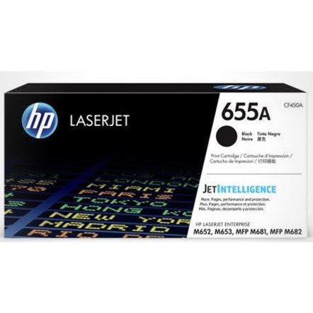 Toner - HP 655A - Sort - 12.500 sider - til M652/M653/M681/M682