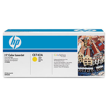 HP Color LaserJet CE742A yellow toner