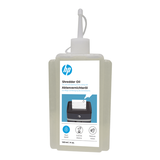 Makulatorolie - HP Shredder Oil - 120 ml - Doseringflaske