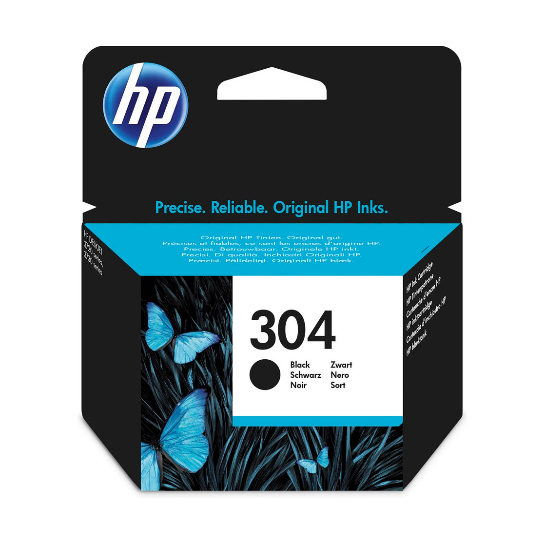 HP 304, Blækpatron, Sort, 120 sider