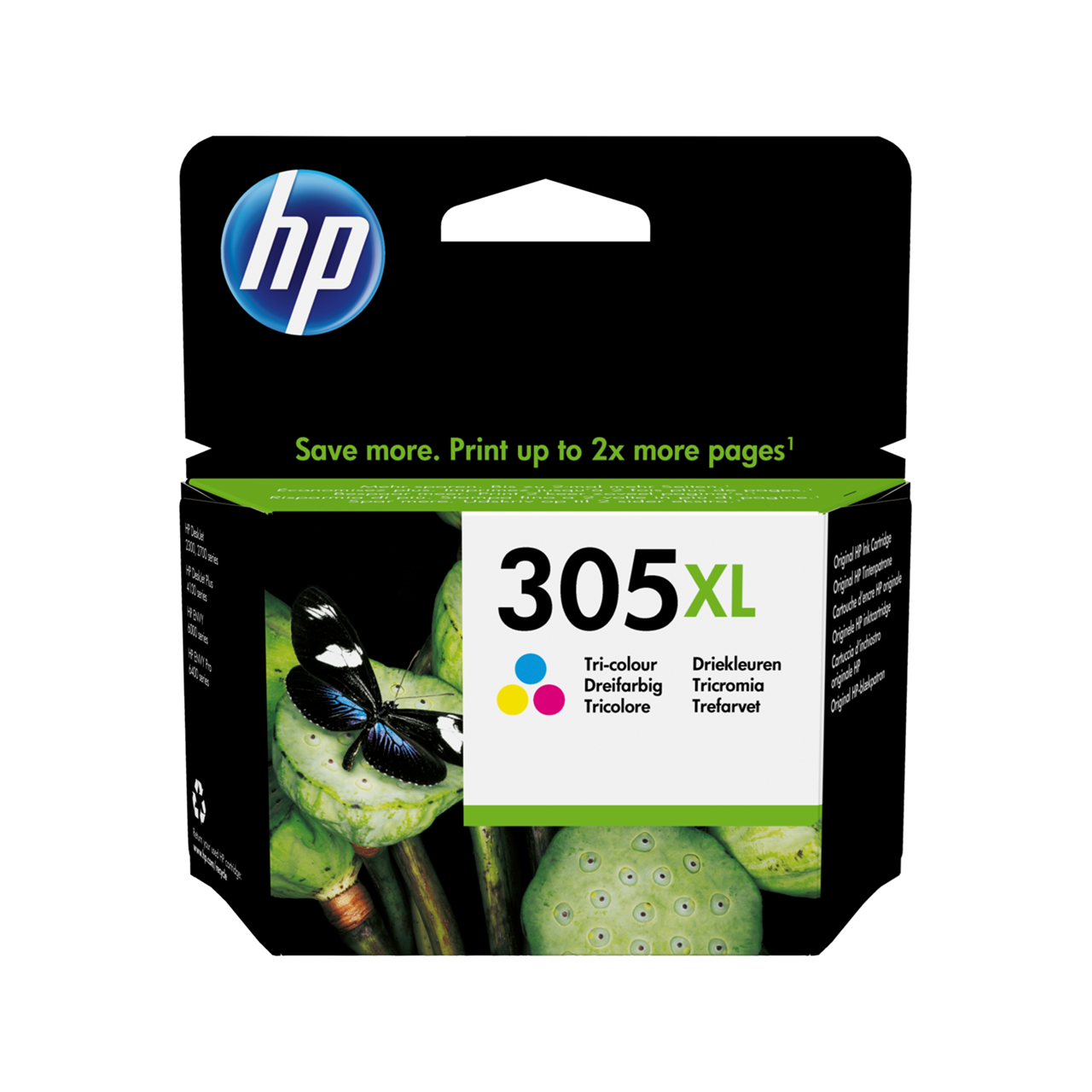 HP 305 XL High Yield, Blækpatron, Farve, 200 sider