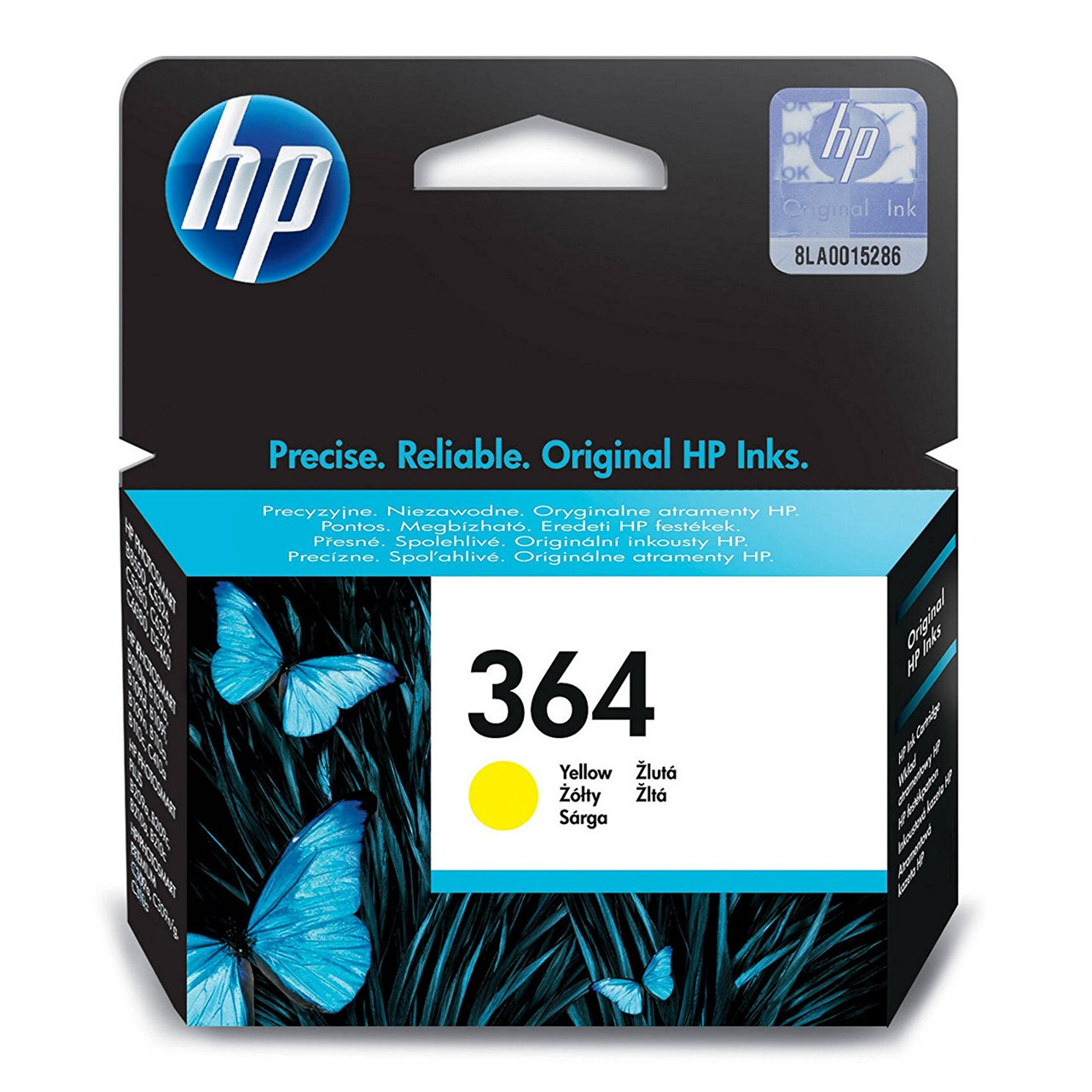 HP 364, Blækpatron, Gul, 300 sider