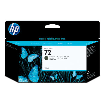 HP 72, Blækpatron, Mat sort, 130 ml