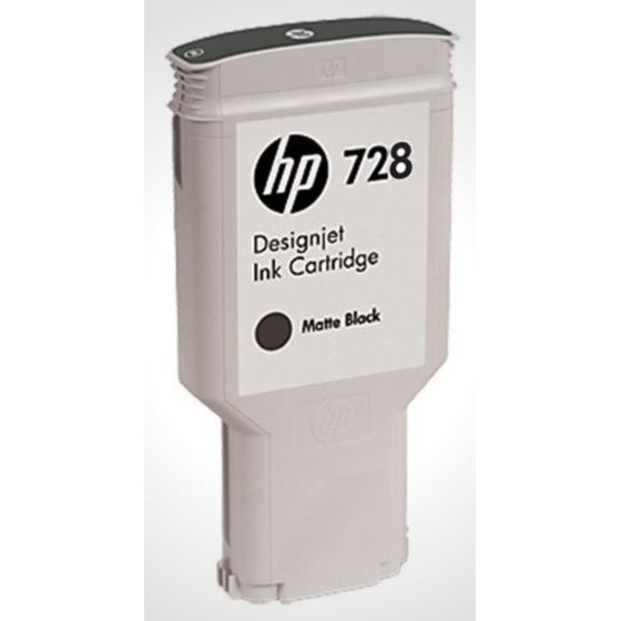 Blækpatron - HP 728 - Sort - 300 ml