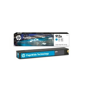 HP 913a, PageWide, Blækpatron, Cyan, 3000 sider