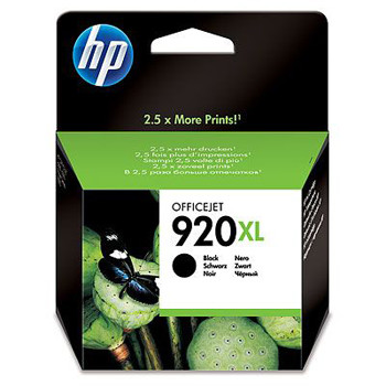 HP 920XL, Blækpatron, Sort, 920 sider