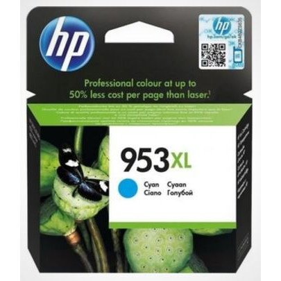 HP 953XL, Blækpatron, Cyan, Blister, 1600 sider