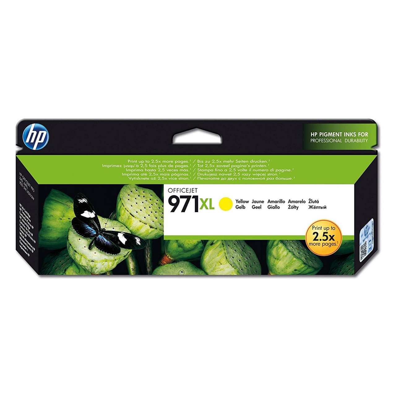 HP 971XL, Blækpatroner, Gul, 6600 sider