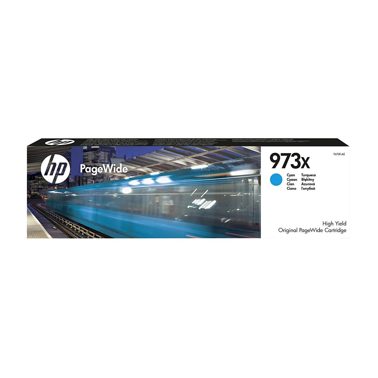 HP 973X PageWide, Blækpatron, Cyan, 7000 sider
