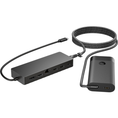 Universal USB-C Hub og Laptop Oplader - HP