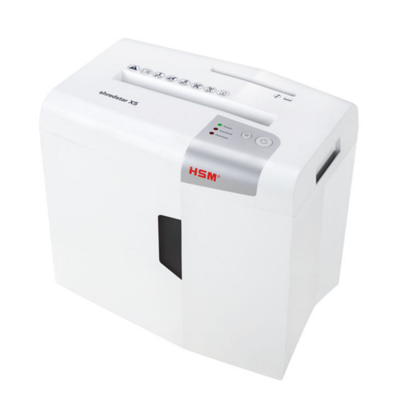 Makuleringsmaskine konfetti - HSM Shredstar X5 4,5 x 30 mm - 5 ark