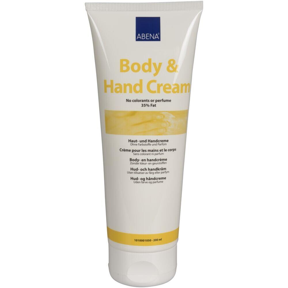 Hud- og håndcreme, Abena, 200 ml, uden farve og parfume, 35% fedt - 12 stk