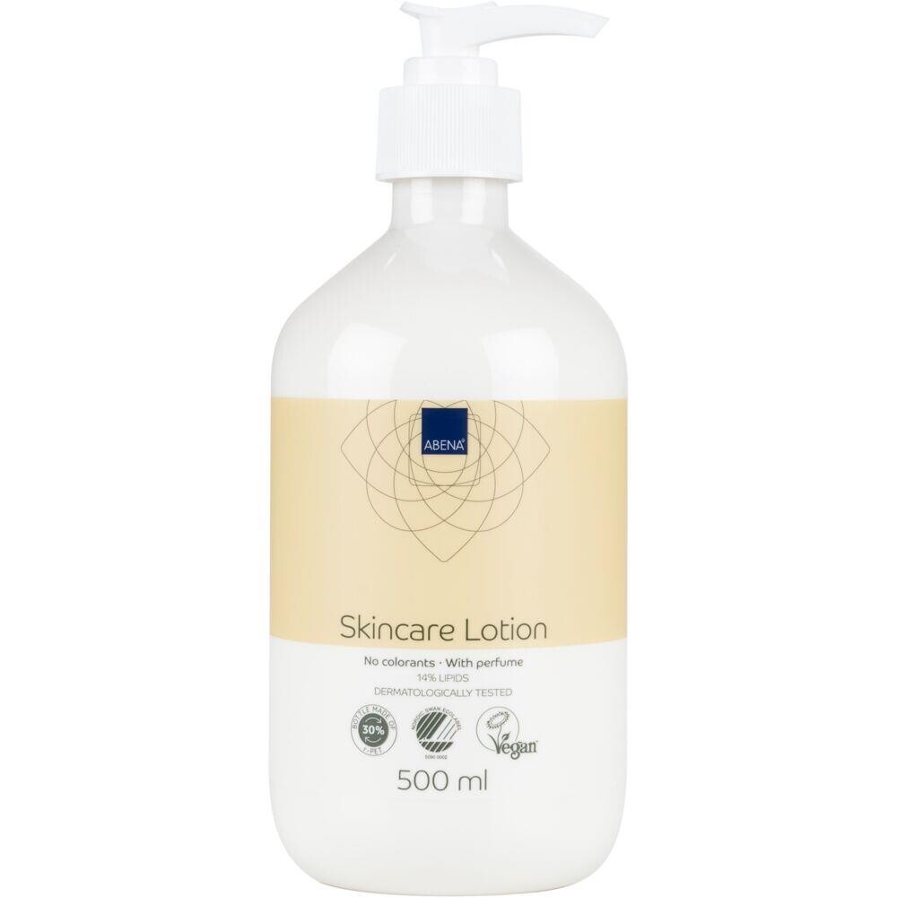 Hudlotion, ABENA, 500 ml, uden farve, med parfume, 14% fedt - 12 stk