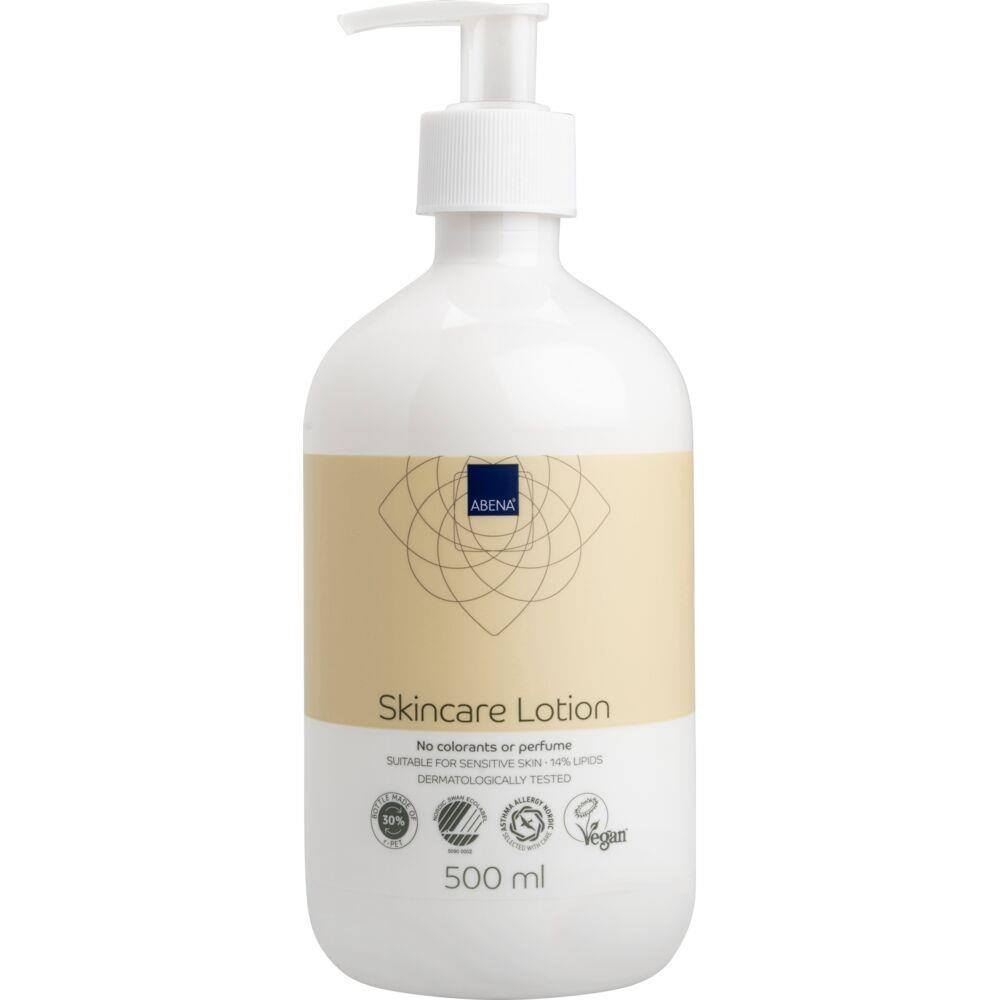 Hudlotion, ABENA, 500 ml, uden farve og parfume, 14% fedt - 12 stk