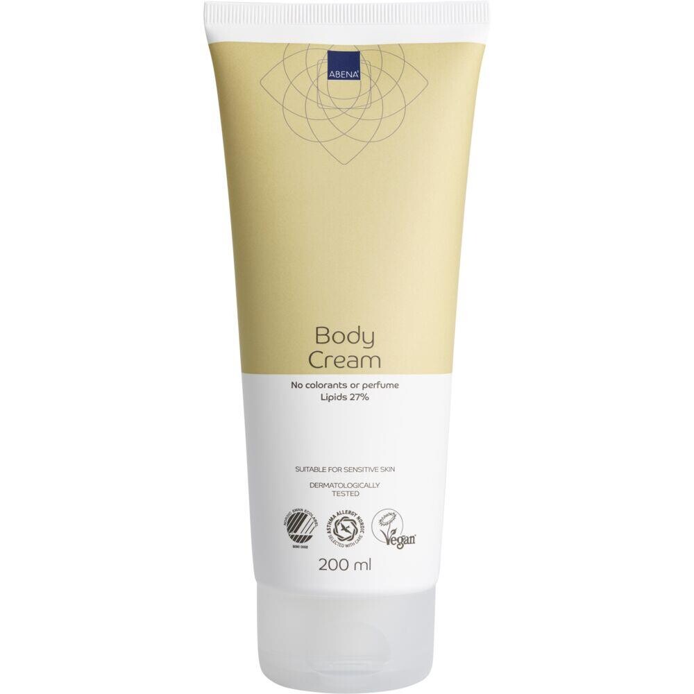 Hudplejecreme, ABENA, 200 ml, uden farve og parfume, 27% fedt - 6 stk