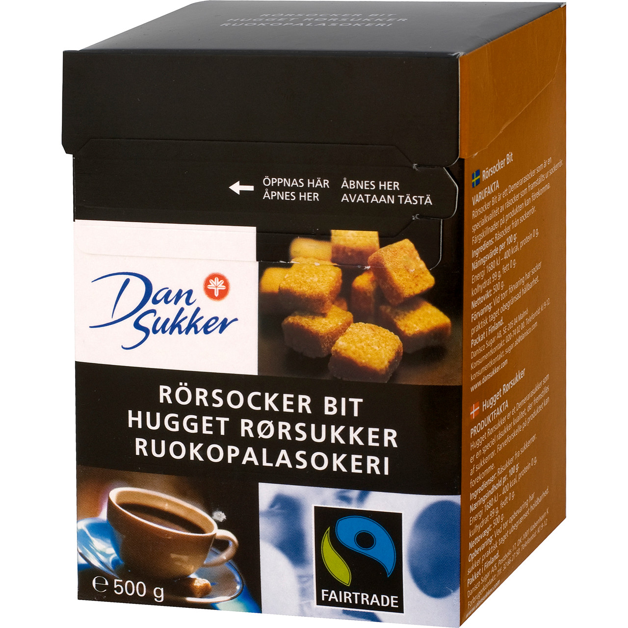 Hugget rørsukker - 10 x 500 gram