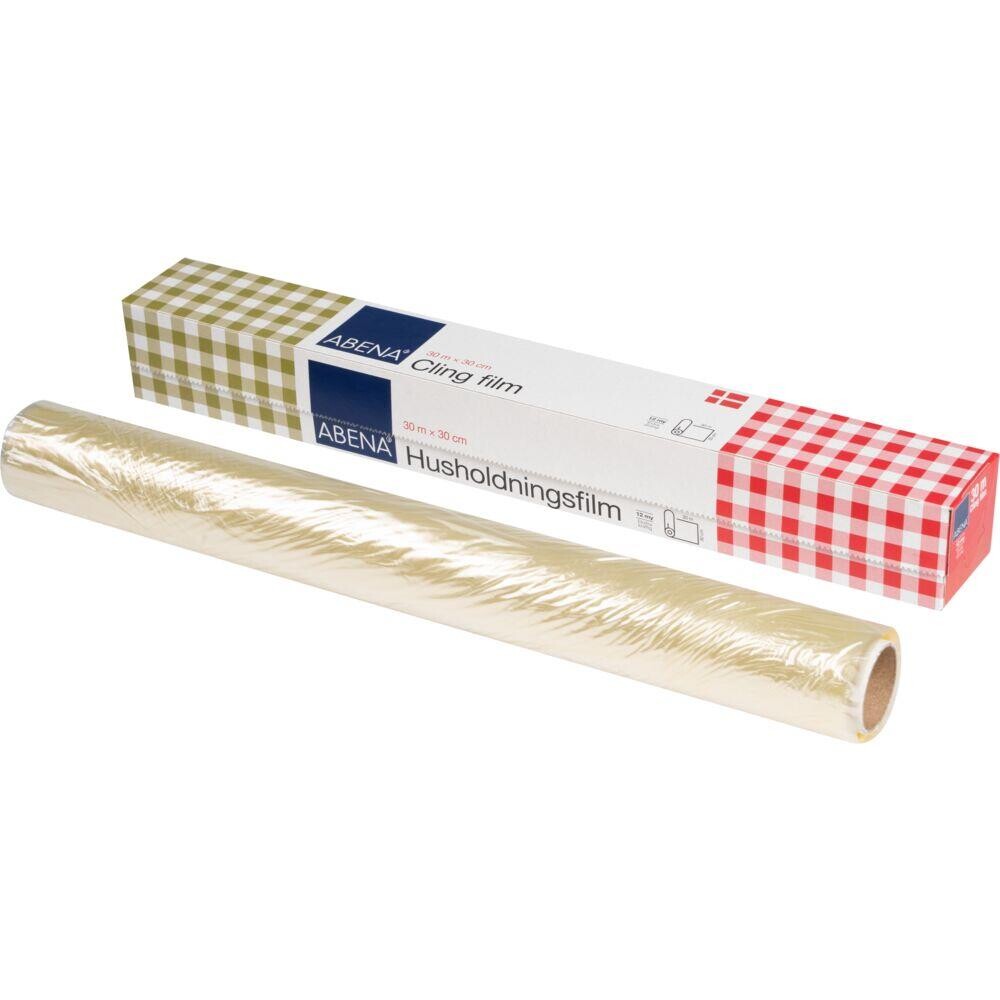 Husholdningsfilm ABENA 30m x 30cm champagne uperforeret - 24 ruller