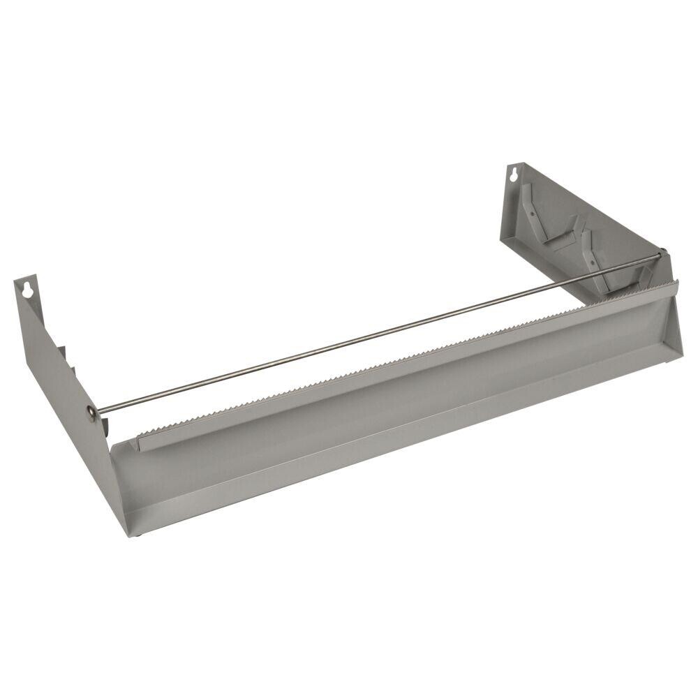 Husholdningsfilm dispenser alufolie dobbelt 30x16x8cm sølv