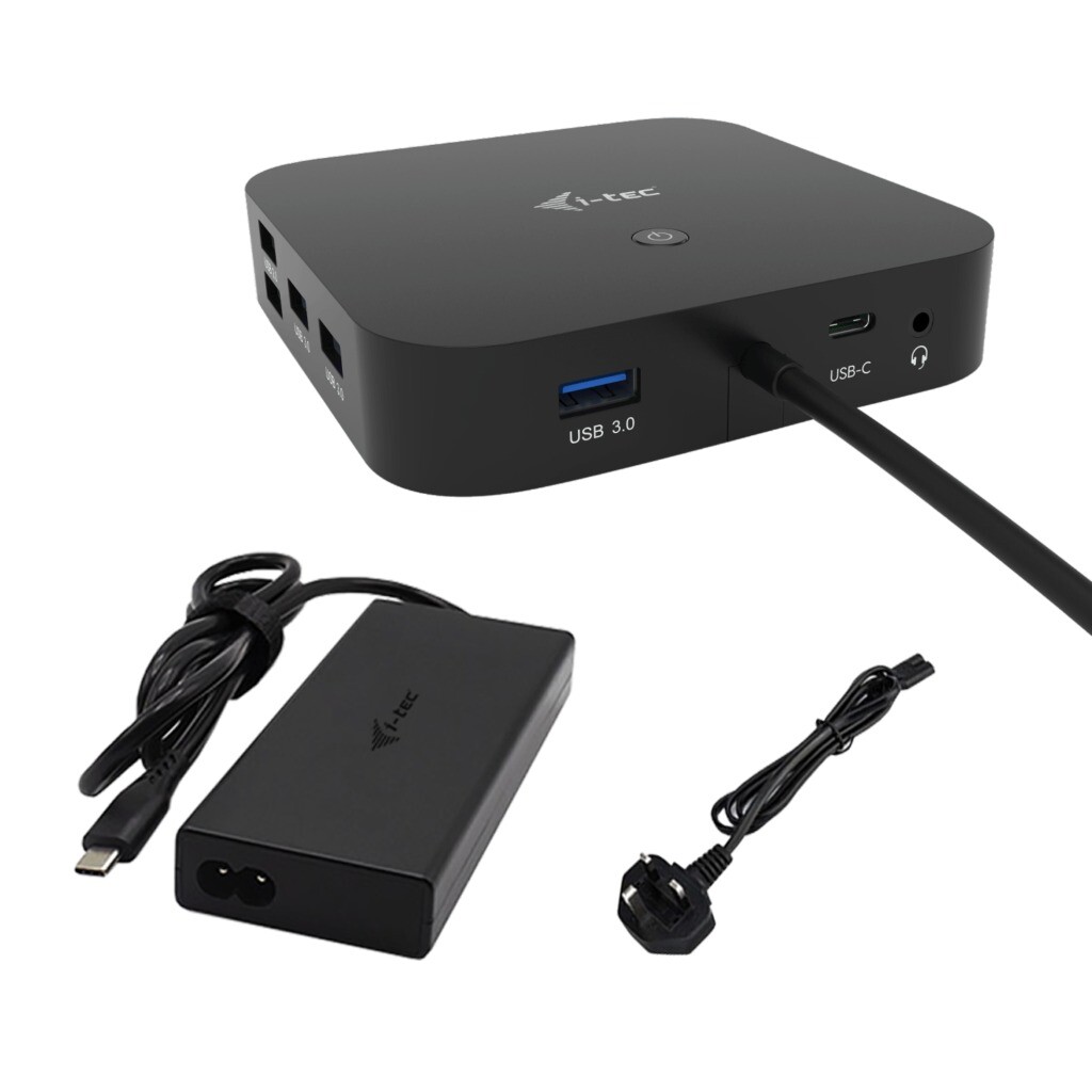 Dockingstation, i-tec, C31TRIPLE4KDOCKPDPRO power supply bundle, USB-C, HDMI, sort