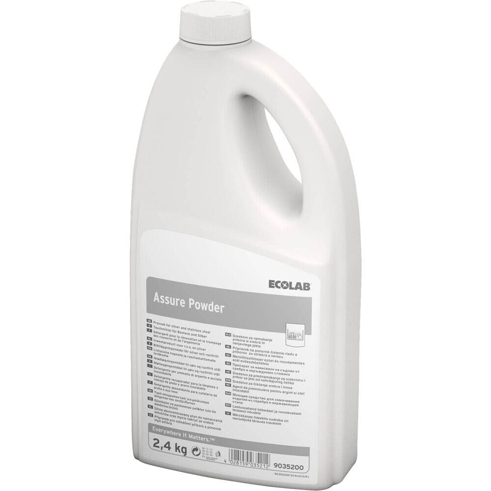 Iblødsætningsmiddel - Ecolab Assure Powder - Uden klor med farve uden parfume - 2,4 kg - 6 stk