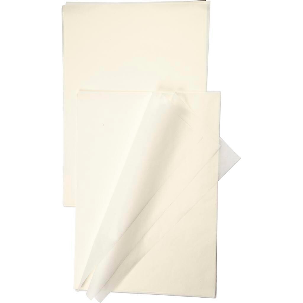 Imiteret Japanpapir, A4, 14 g, hvid, 100 ark/ 1 pk.